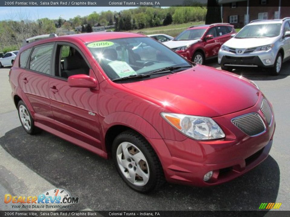 2006 Pontiac Vibe Salsa Dark Red / Graphite Black Photo #5
