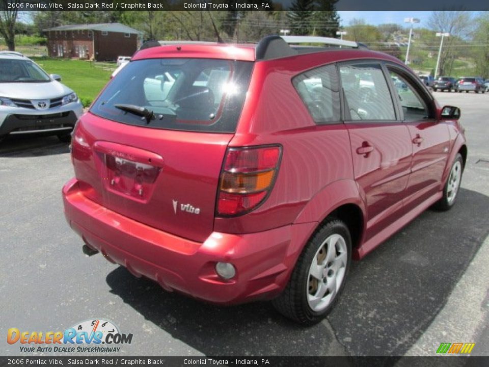 2006 Pontiac Vibe Salsa Dark Red / Graphite Black Photo #6