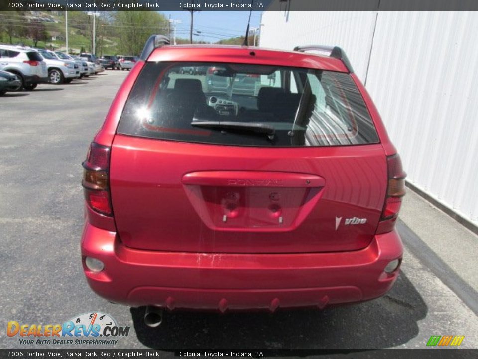 2006 Pontiac Vibe Salsa Dark Red / Graphite Black Photo #7