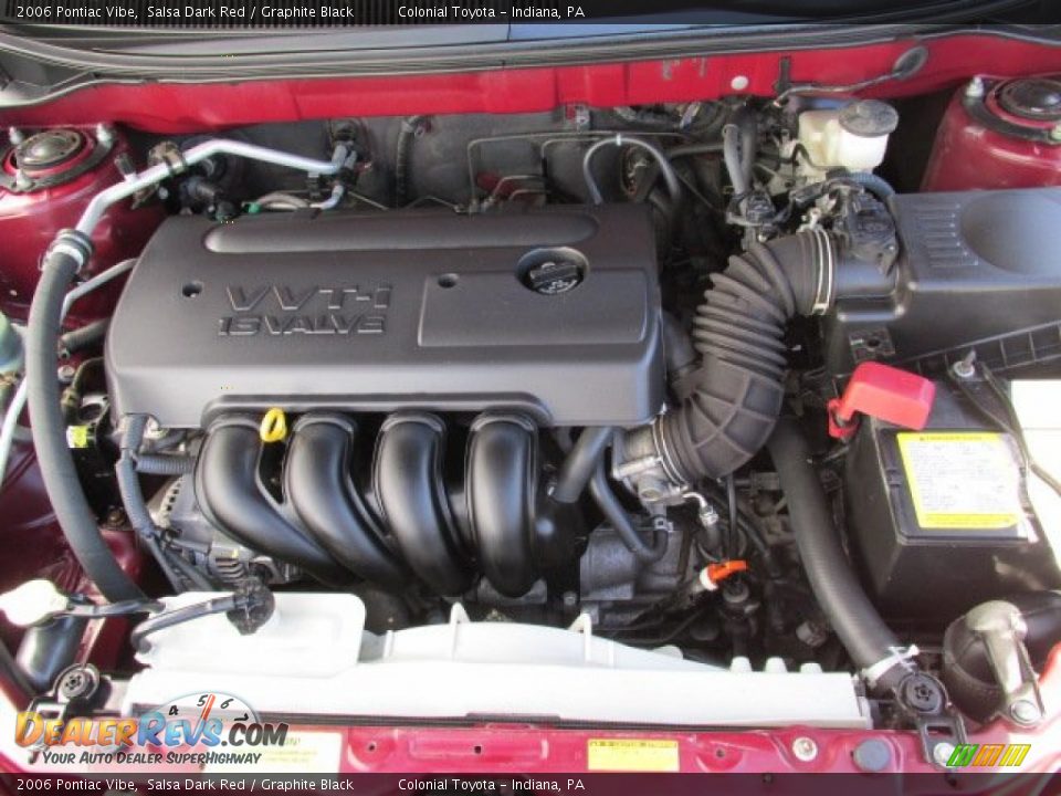 2006 Pontiac Vibe Salsa Dark Red / Graphite Black Photo #8