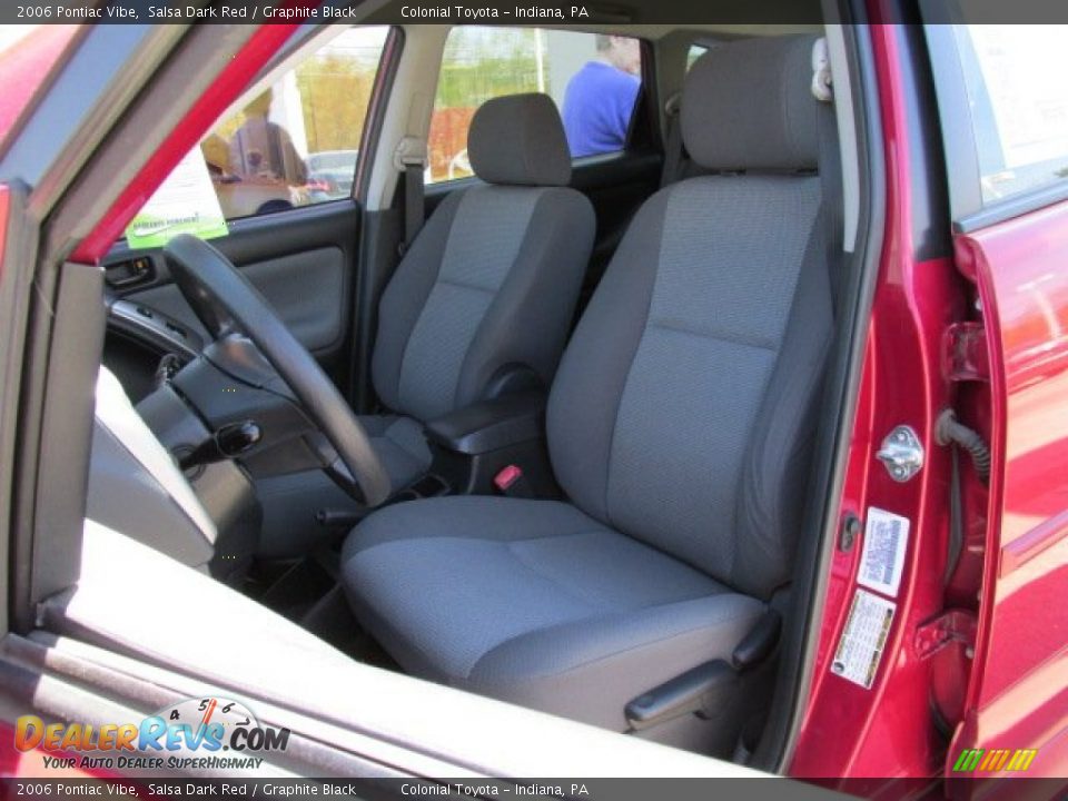 2006 Pontiac Vibe Salsa Dark Red / Graphite Black Photo #9