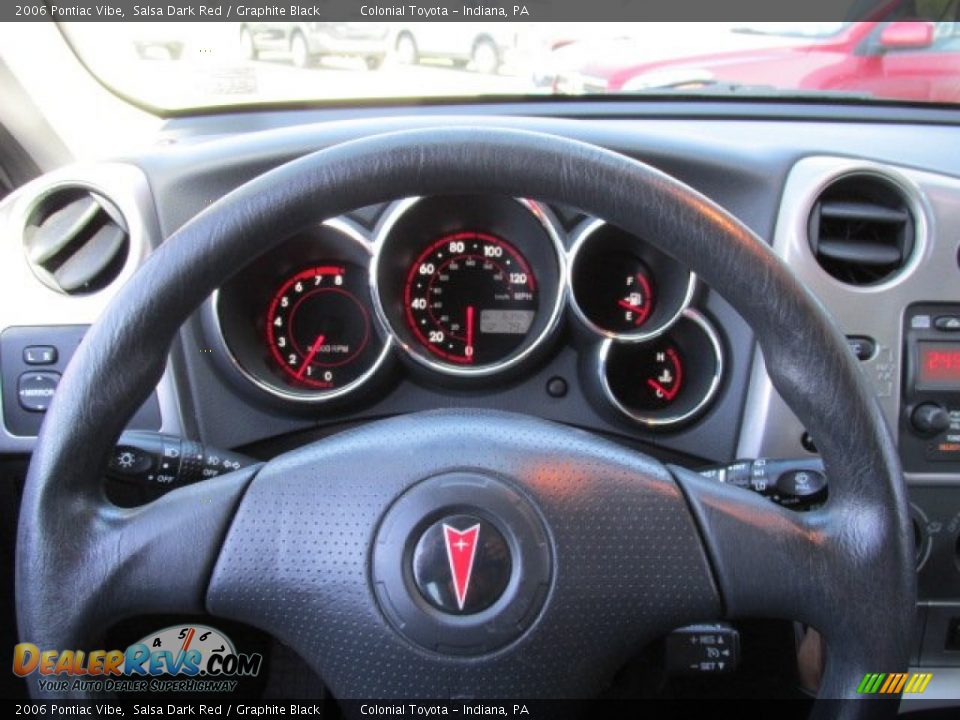2006 Pontiac Vibe Salsa Dark Red / Graphite Black Photo #10