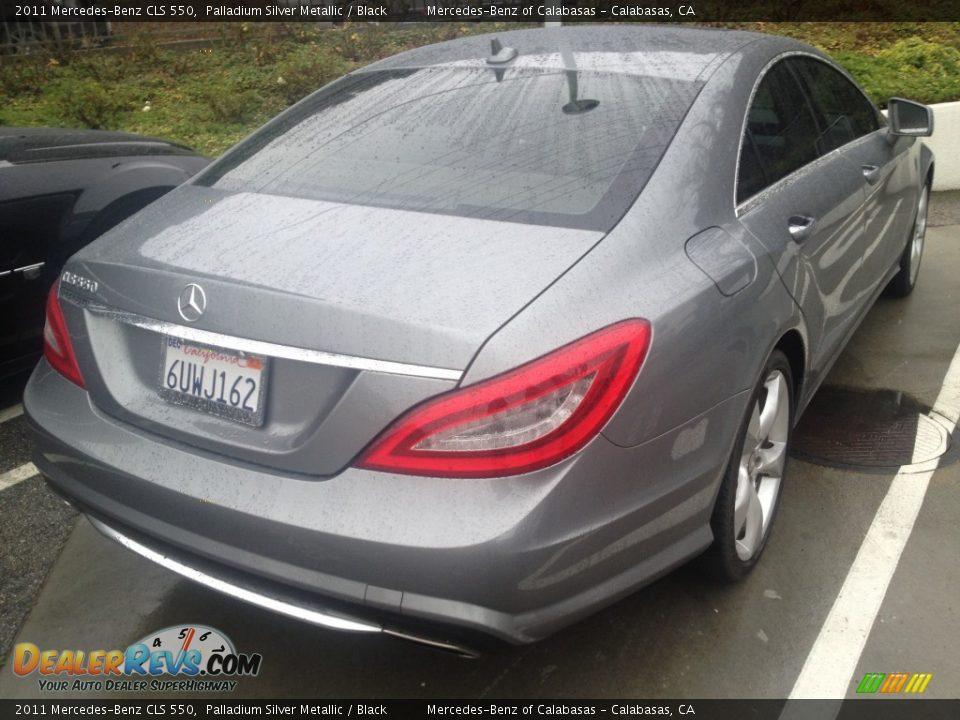 2011 Mercedes-Benz CLS 550 Palladium Silver Metallic / Black Photo #4
