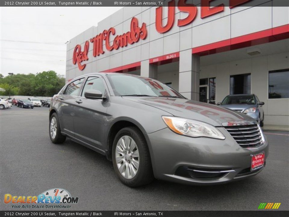 2012 Chrysler 200 LX Sedan Tungsten Metallic / Black Photo #1