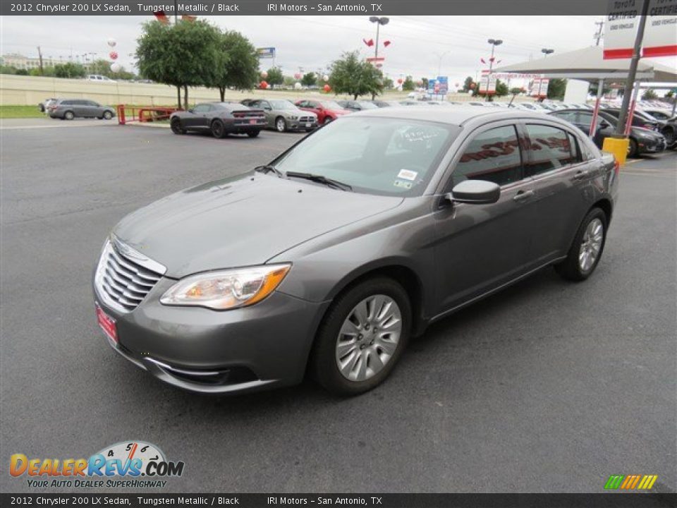 2012 Chrysler 200 LX Sedan Tungsten Metallic / Black Photo #3