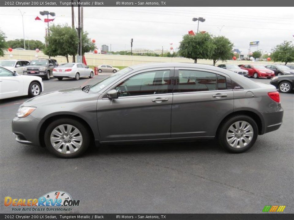 2012 Chrysler 200 LX Sedan Tungsten Metallic / Black Photo #4
