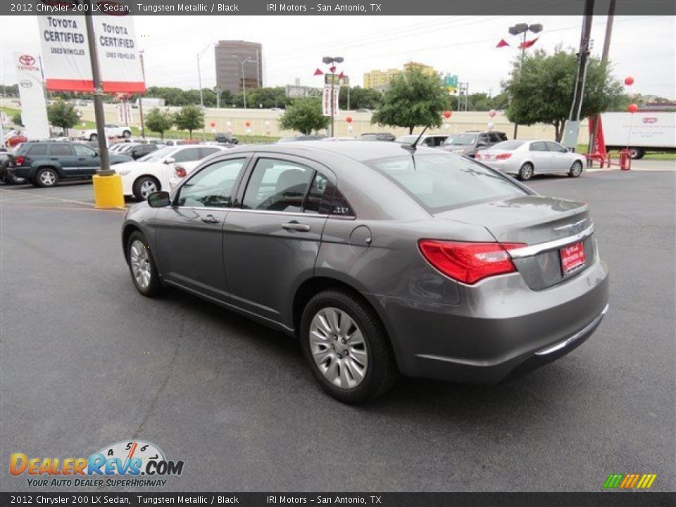 2012 Chrysler 200 LX Sedan Tungsten Metallic / Black Photo #5
