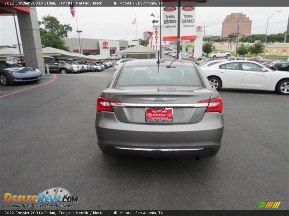 2012 Chrysler 200 LX Sedan Tungsten Metallic / Black Photo #6
