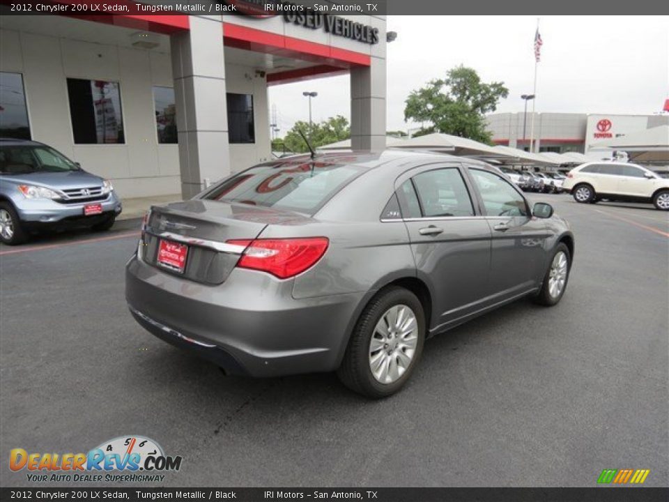 2012 Chrysler 200 LX Sedan Tungsten Metallic / Black Photo #7
