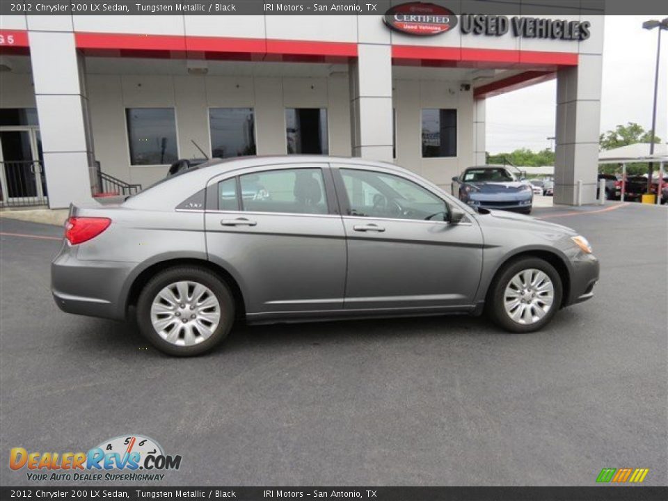 2012 Chrysler 200 LX Sedan Tungsten Metallic / Black Photo #8