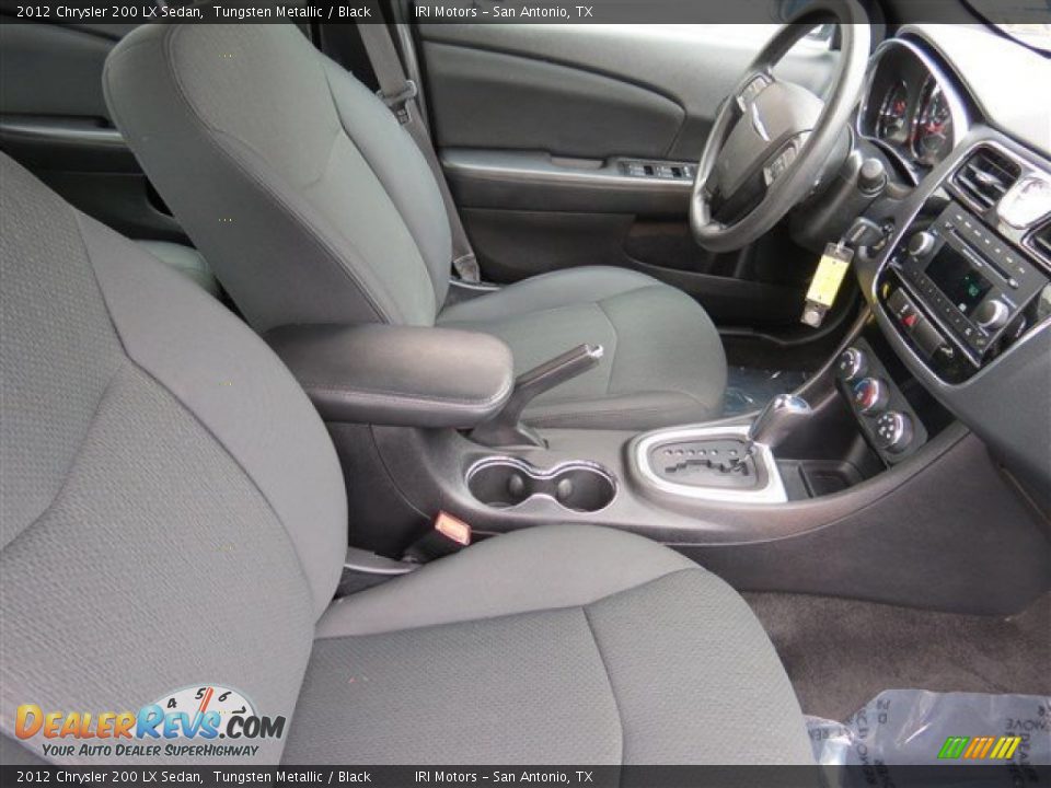 2012 Chrysler 200 LX Sedan Tungsten Metallic / Black Photo #13