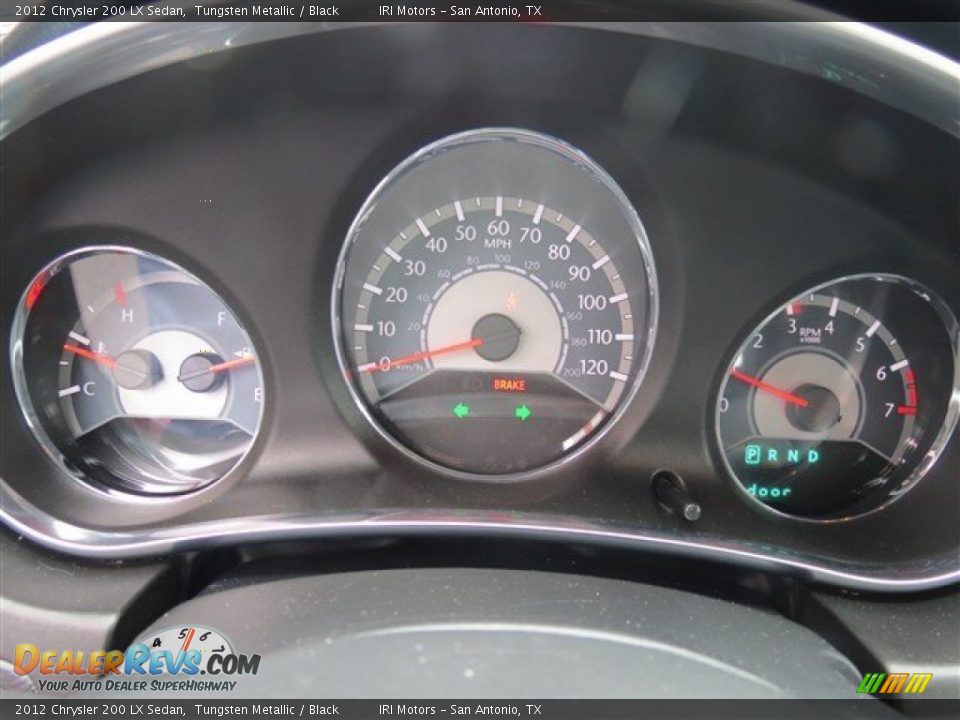 2012 Chrysler 200 LX Sedan Tungsten Metallic / Black Photo #16