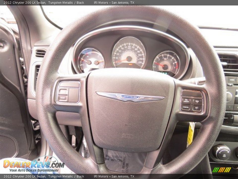 2012 Chrysler 200 LX Sedan Tungsten Metallic / Black Photo #17