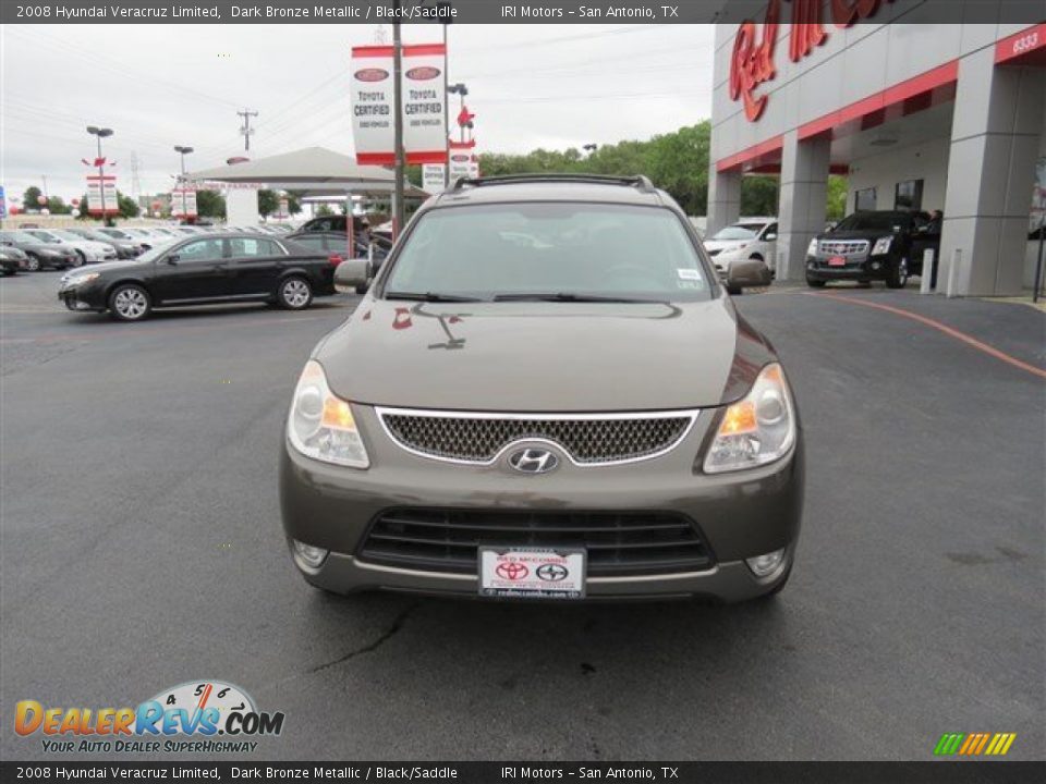 2008 Hyundai Veracruz Limited Dark Bronze Metallic / Black/Saddle Photo #2