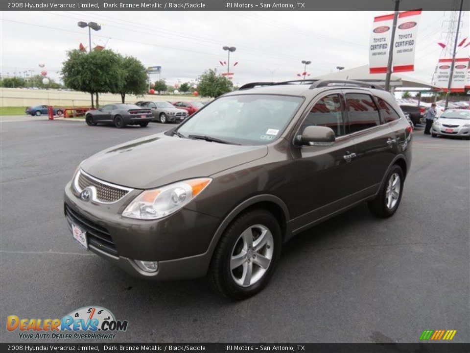 2008 Hyundai Veracruz Limited Dark Bronze Metallic / Black/Saddle Photo #3