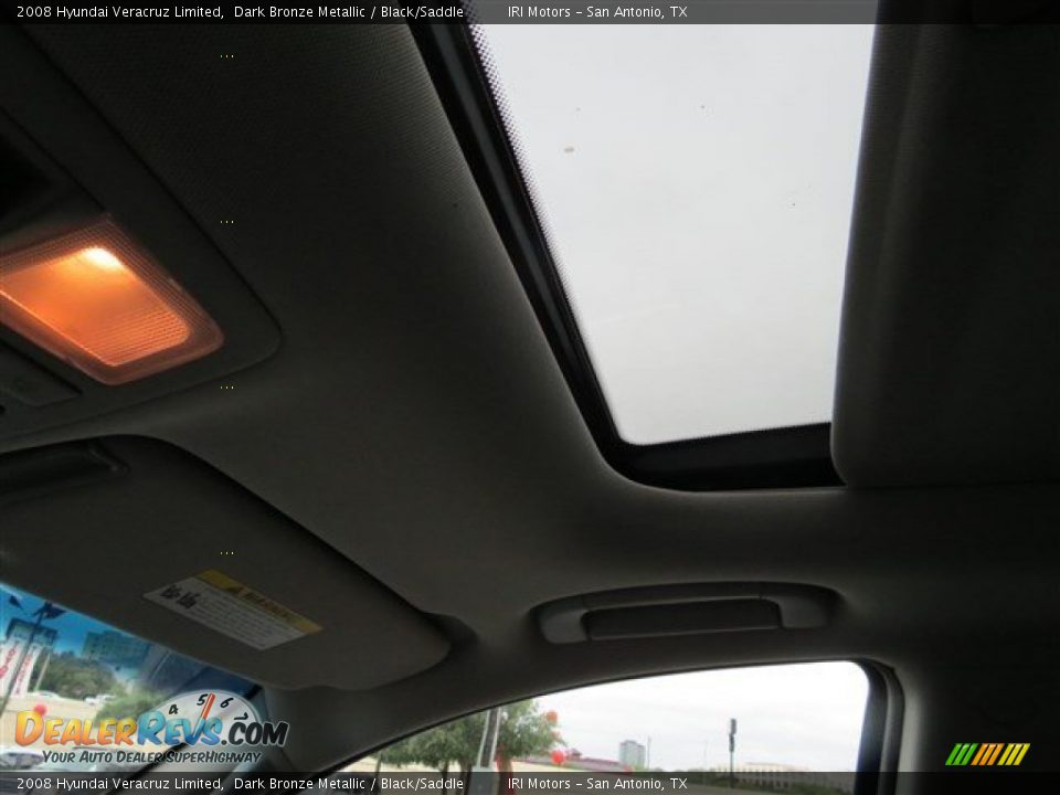 2008 Hyundai Veracruz Limited Dark Bronze Metallic / Black/Saddle Photo #18