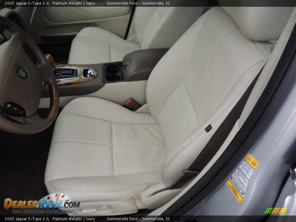 2005 Jaguar S-Type 3.0 Platinum Metallic / Ivory Photo #5