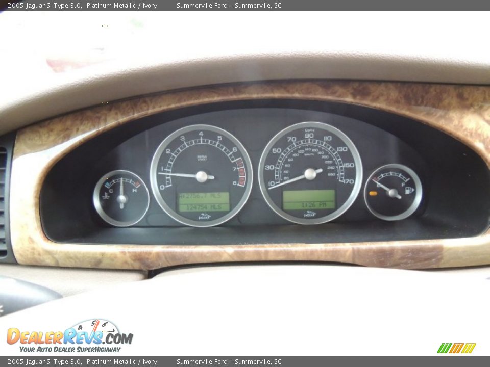 2005 Jaguar S-Type 3.0 Platinum Metallic / Ivory Photo #22