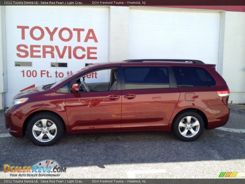 2011 Toyota Sienna LE Salsa Red Pearl / Light Gray Photo #3
