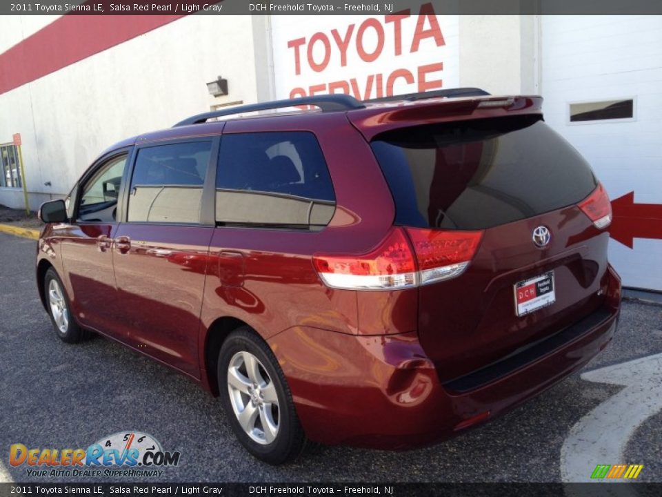 2011 Toyota Sienna LE Salsa Red Pearl / Light Gray Photo #4