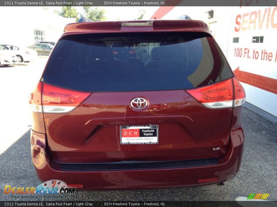 2011 Toyota Sienna LE Salsa Red Pearl / Light Gray Photo #5