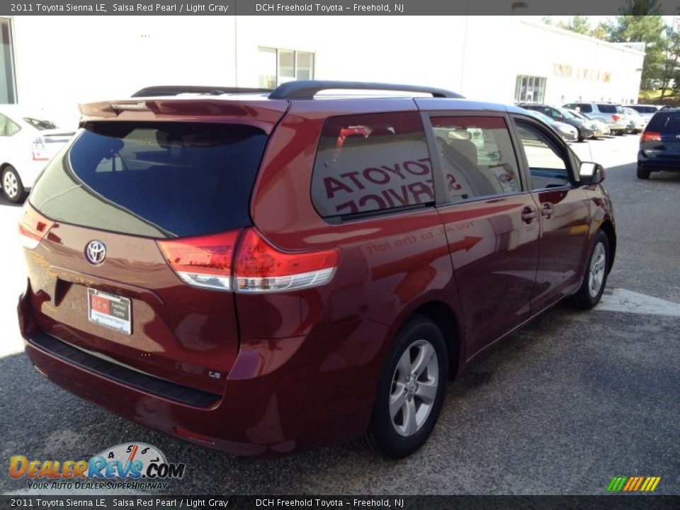 2011 Toyota Sienna LE Salsa Red Pearl / Light Gray Photo #6