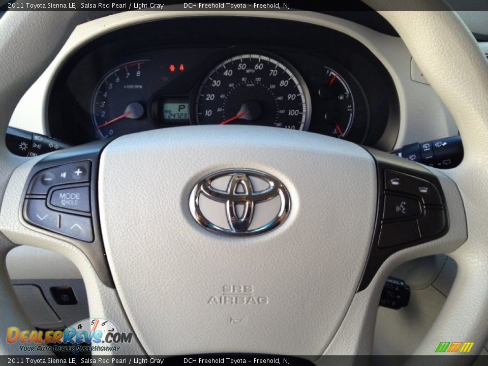 2011 Toyota Sienna LE Salsa Red Pearl / Light Gray Photo #21