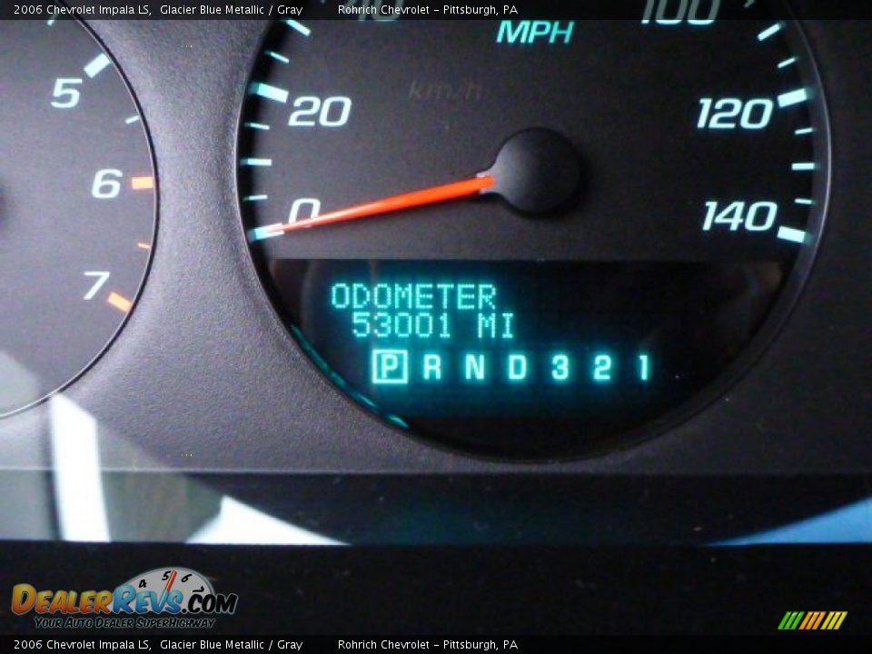 2006 Chevrolet Impala LS Glacier Blue Metallic / Gray Photo #9