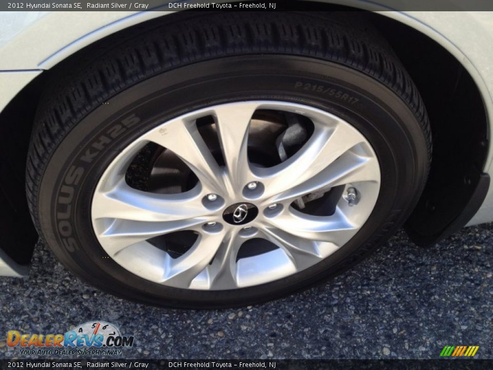 2012 Hyundai Sonata SE Radiant Silver / Gray Photo #8