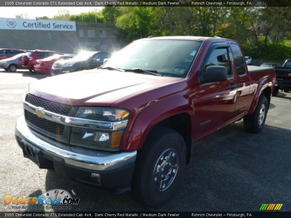 2005 Chevrolet Colorado Z71 Extended Cab 4x4 Dark Cherry Red Metallic / Medium Dark Pewter Photo #3
