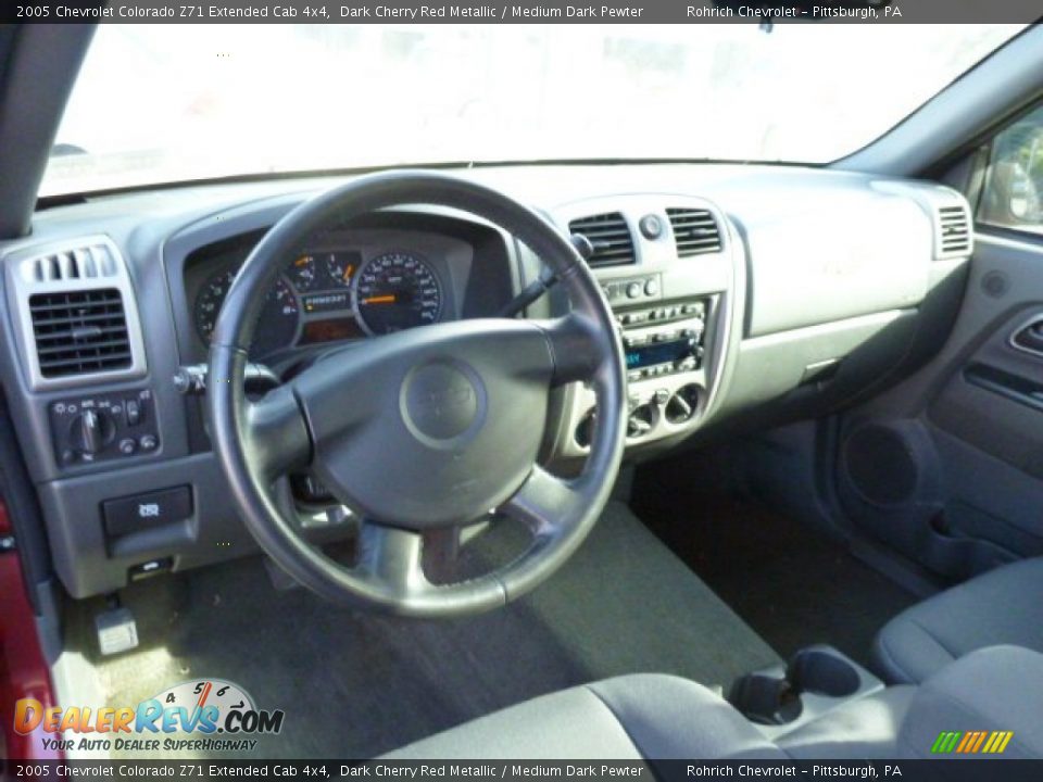 2005 Chevrolet Colorado Z71 Extended Cab 4x4 Dark Cherry Red Metallic / Medium Dark Pewter Photo #6