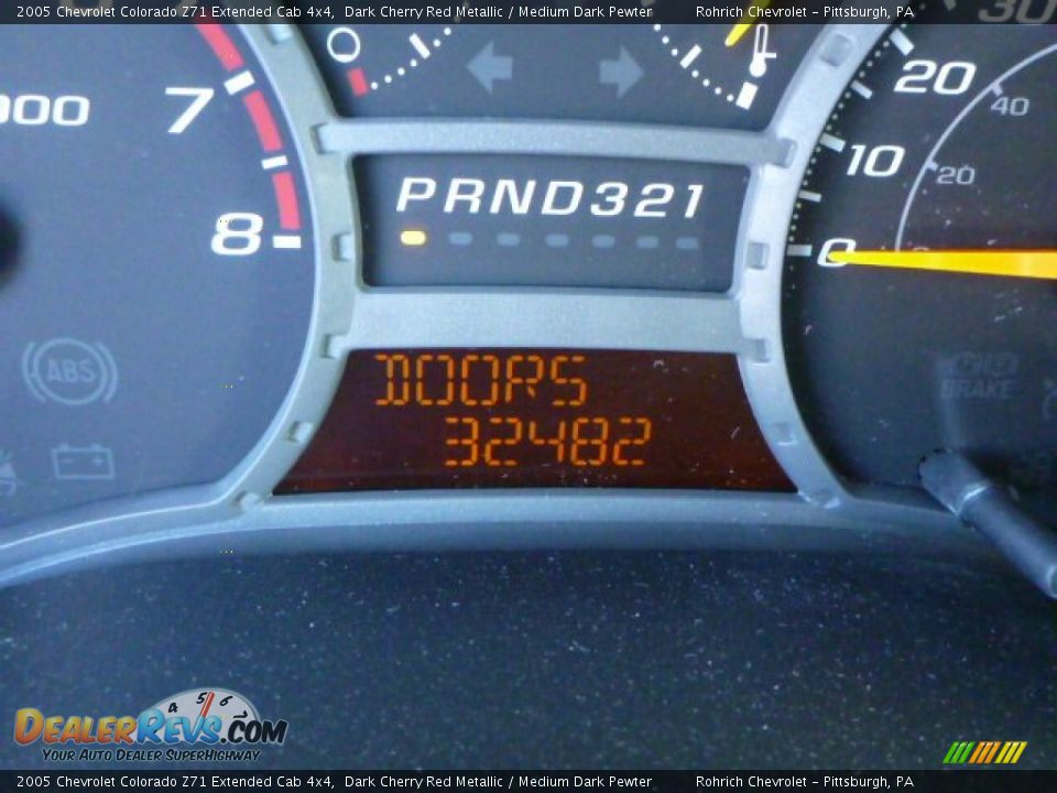 2005 Chevrolet Colorado Z71 Extended Cab 4x4 Dark Cherry Red Metallic / Medium Dark Pewter Photo #9