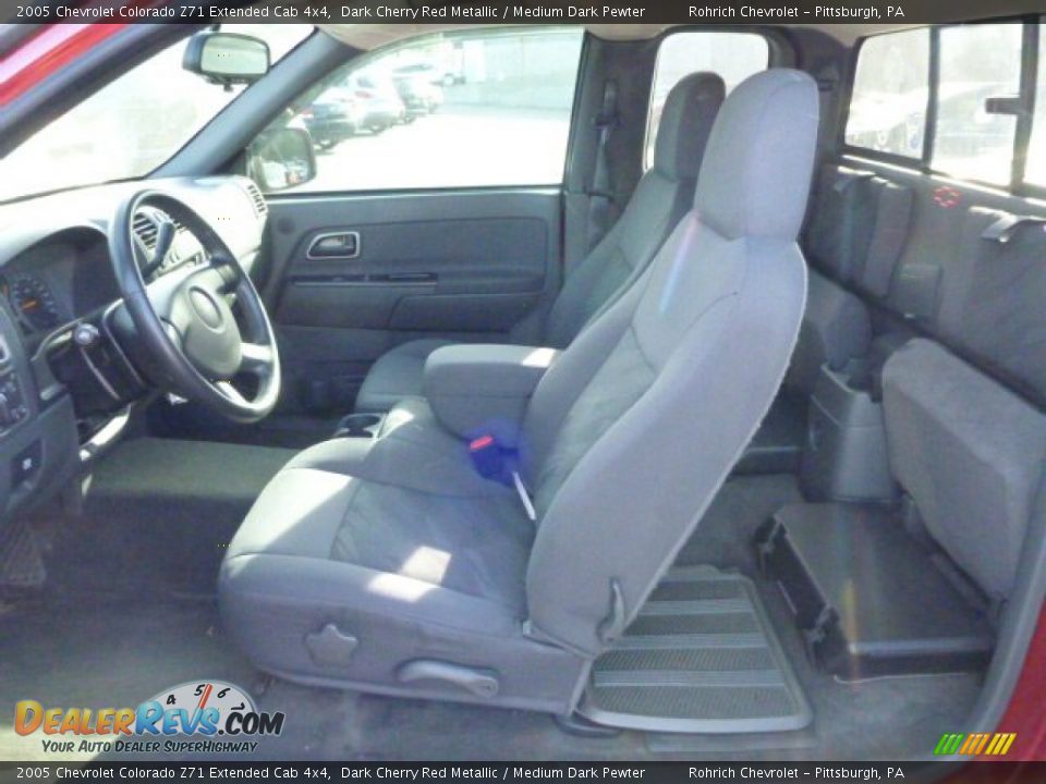 2005 Chevrolet Colorado Z71 Extended Cab 4x4 Dark Cherry Red Metallic / Medium Dark Pewter Photo #15