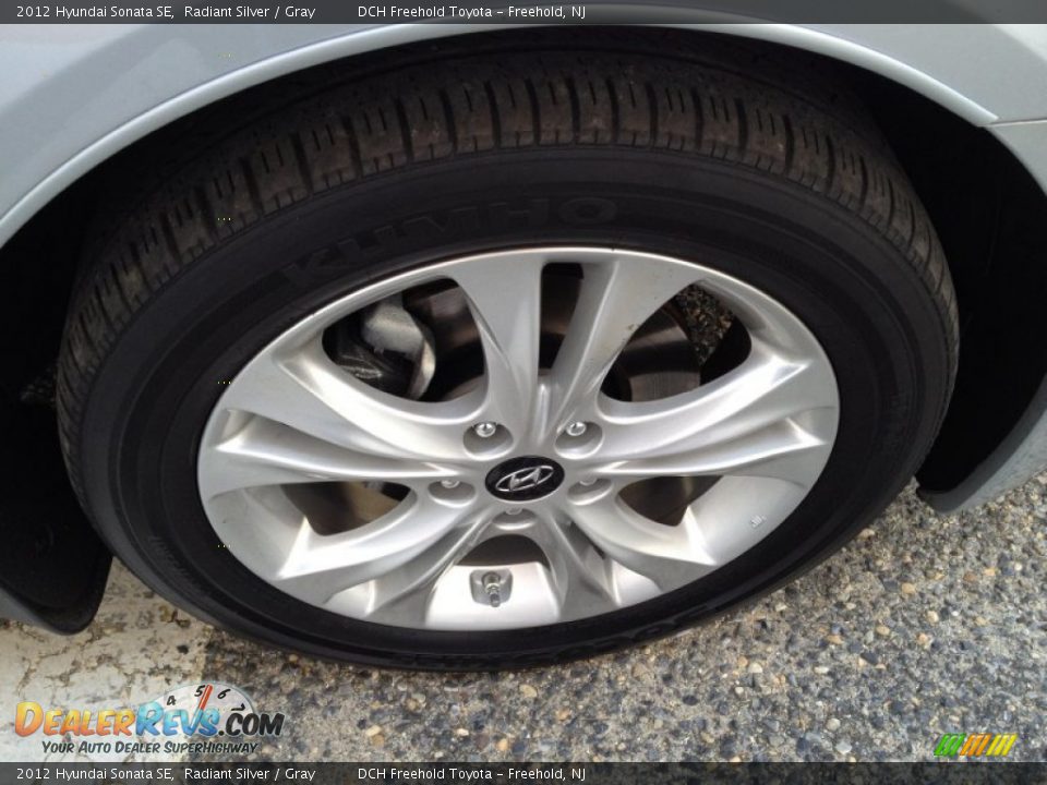 2012 Hyundai Sonata SE Radiant Silver / Gray Photo #33