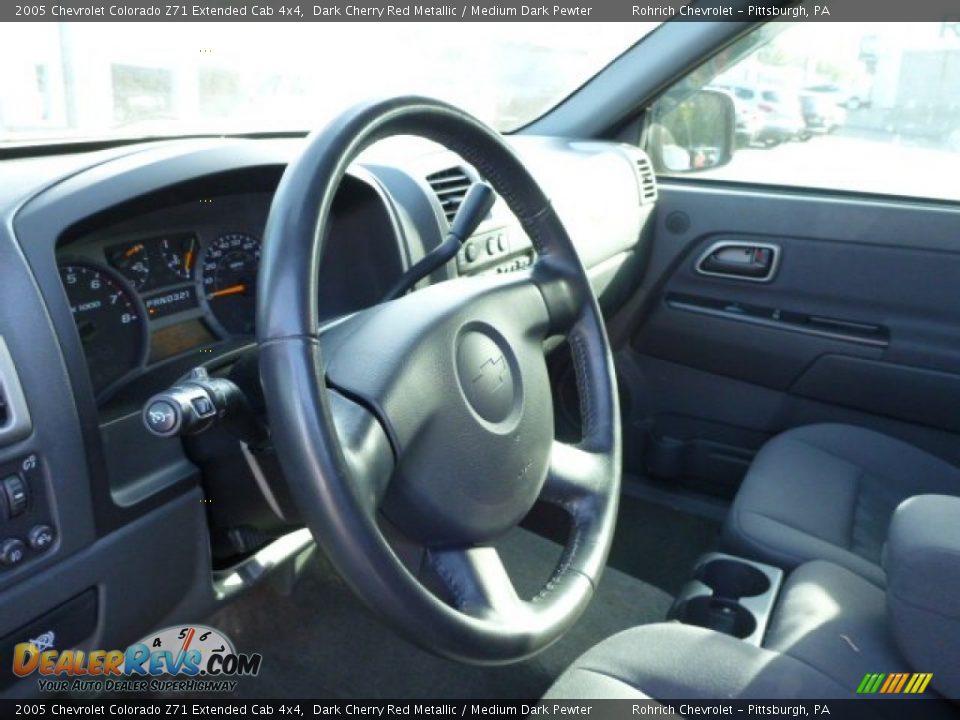 2005 Chevrolet Colorado Z71 Extended Cab 4x4 Dark Cherry Red Metallic / Medium Dark Pewter Photo #17
