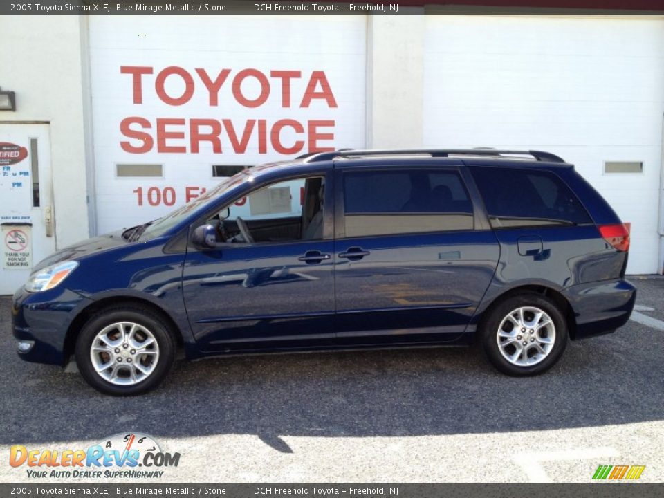 2005 Toyota Sienna XLE Blue Mirage Metallic / Stone Photo #3