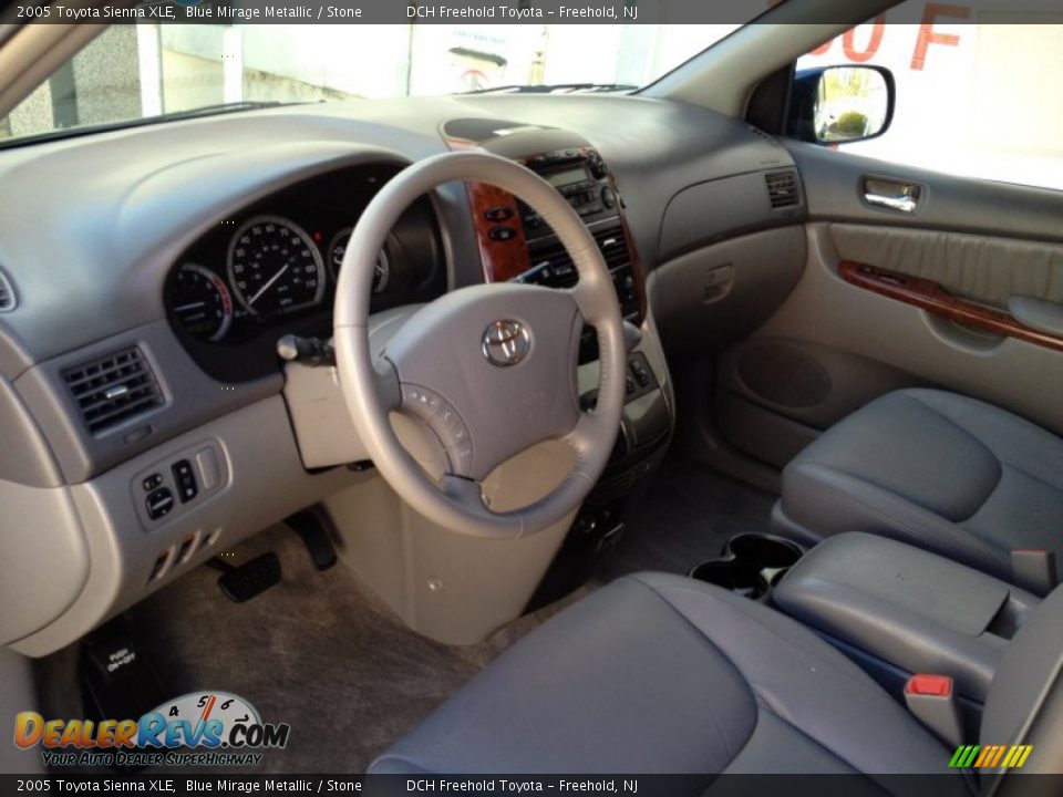 2005 Toyota Sienna XLE Blue Mirage Metallic / Stone Photo #13