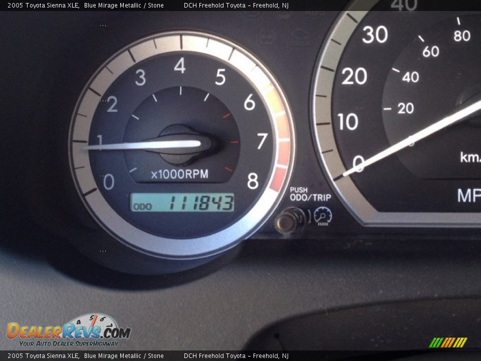 2005 Toyota Sienna XLE Blue Mirage Metallic / Stone Photo #20