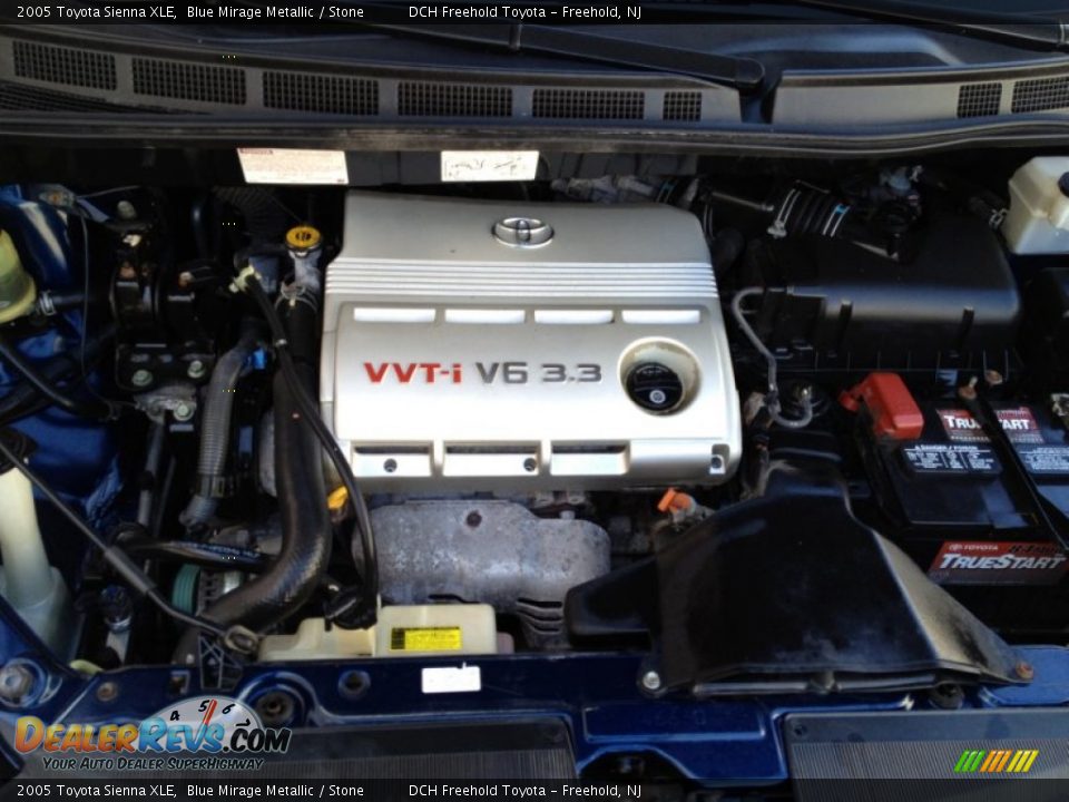 2005 Toyota Sienna XLE Blue Mirage Metallic / Stone Photo #29