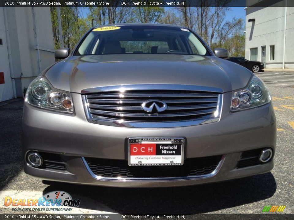 2010 Infiniti M 35x AWD Sedan Platinum Graphite / Stone Photo #2
