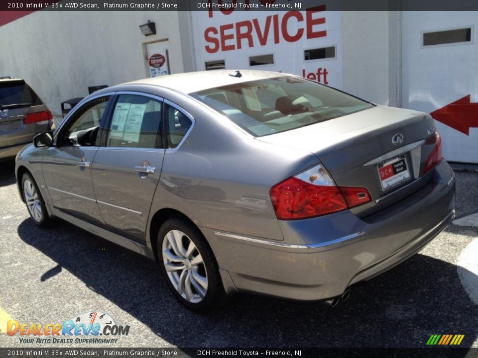 2010 Infiniti M 35x AWD Sedan Platinum Graphite / Stone Photo #4