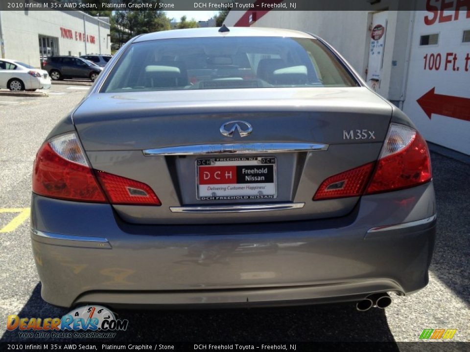 2010 Infiniti M 35x AWD Sedan Platinum Graphite / Stone Photo #5