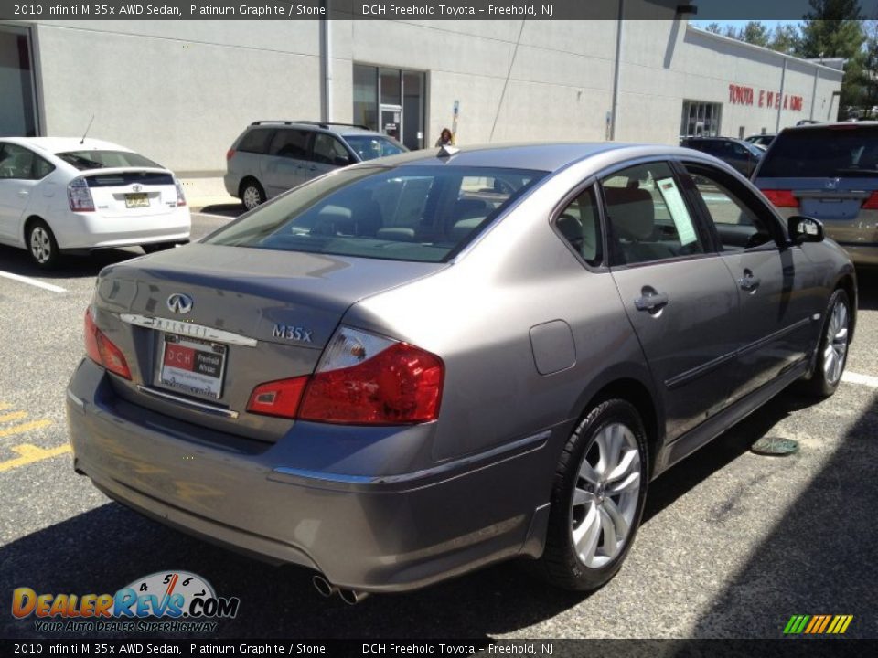 2010 Infiniti M 35x AWD Sedan Platinum Graphite / Stone Photo #6