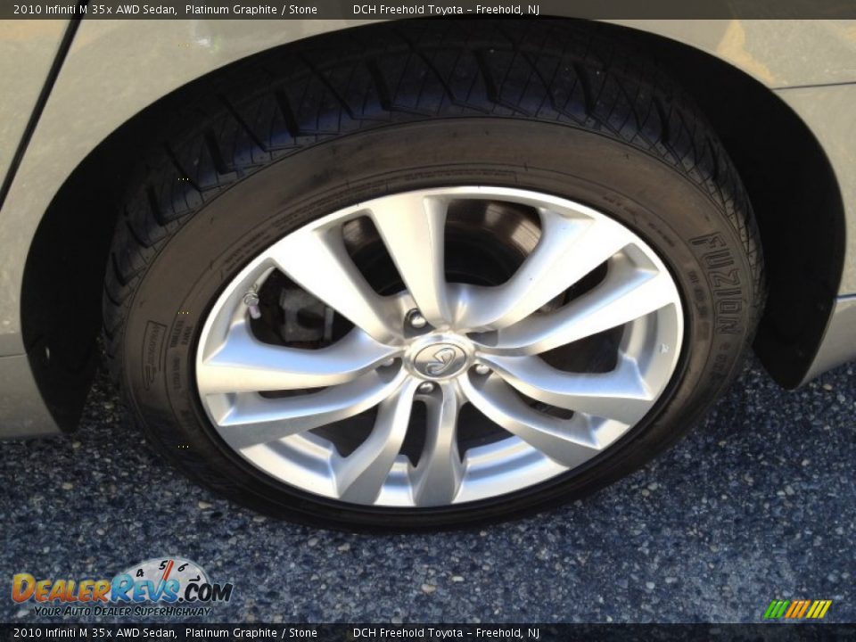 2010 Infiniti M 35x AWD Sedan Platinum Graphite / Stone Photo #7