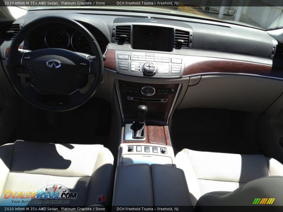 2010 Infiniti M 35x AWD Sedan Platinum Graphite / Stone Photo #12