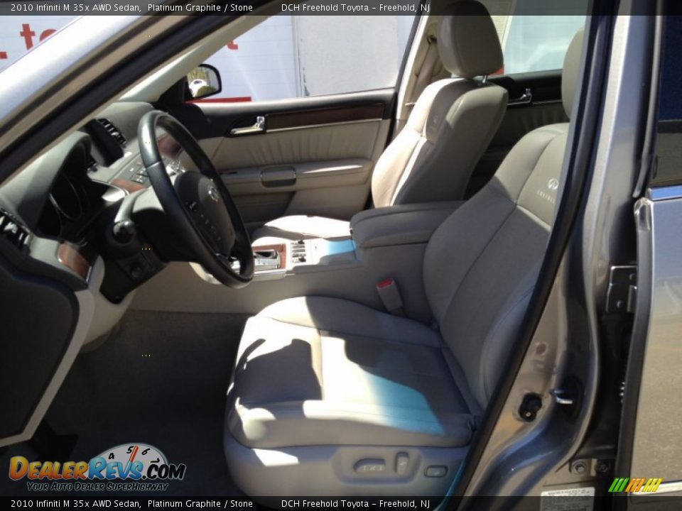 2010 Infiniti M 35x AWD Sedan Platinum Graphite / Stone Photo #16