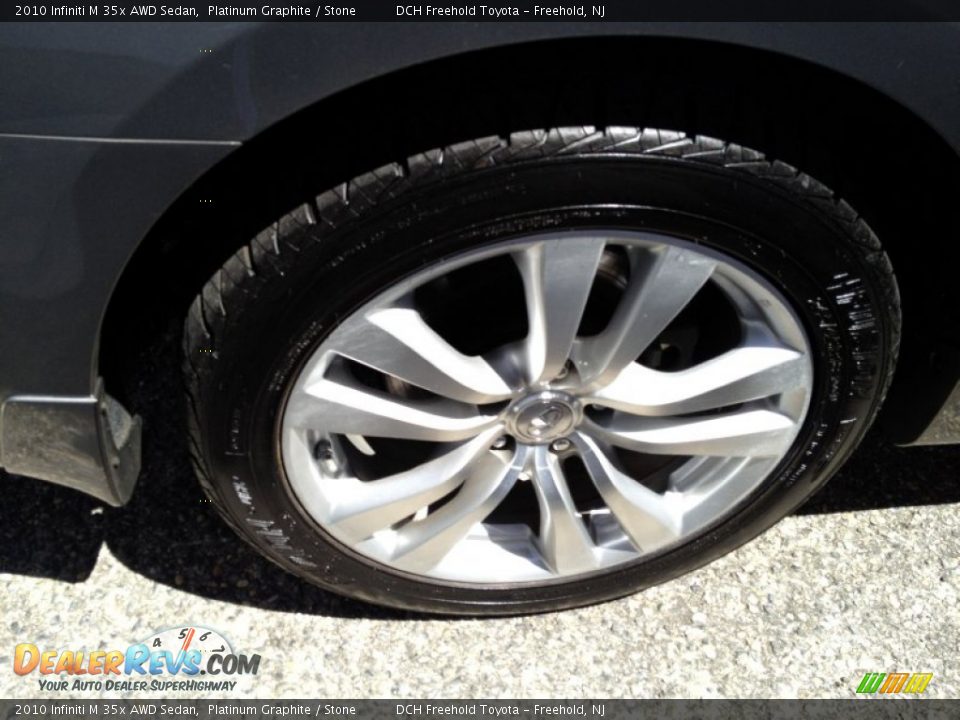 2010 Infiniti M 35x AWD Sedan Platinum Graphite / Stone Photo #25