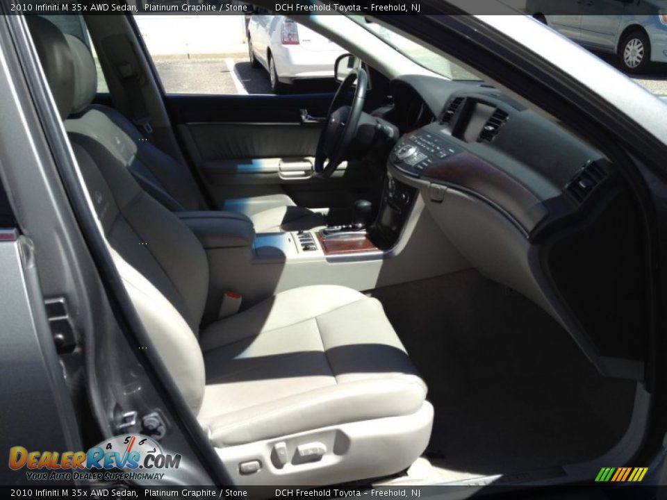 2010 Infiniti M 35x AWD Sedan Platinum Graphite / Stone Photo #30