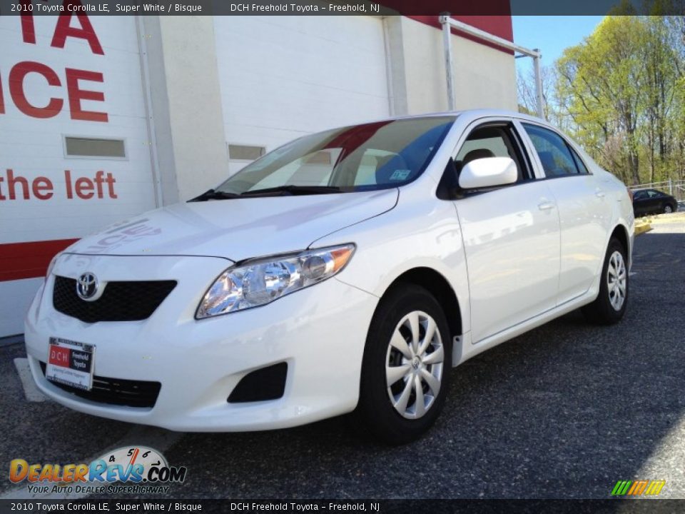 2010 Toyota Corolla LE Super White / Bisque Photo #1