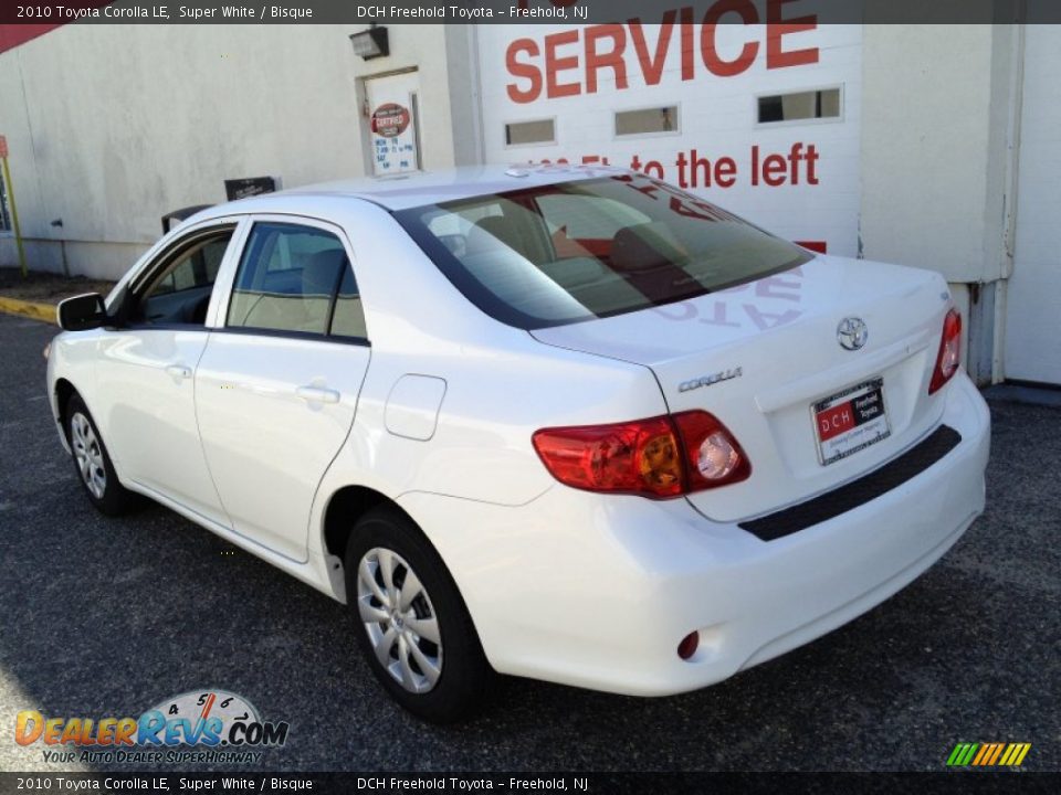 2010 Toyota Corolla LE Super White / Bisque Photo #4